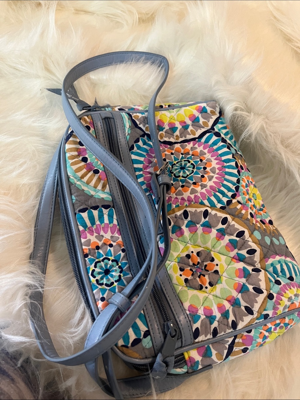 Vera Bradley Multicolor Blue Mosaic Crossbody - Picture 6 of 6
